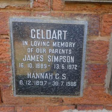 GELDART James Simpson 1889-1972 &amp; Hannah G.S. 1897-1986