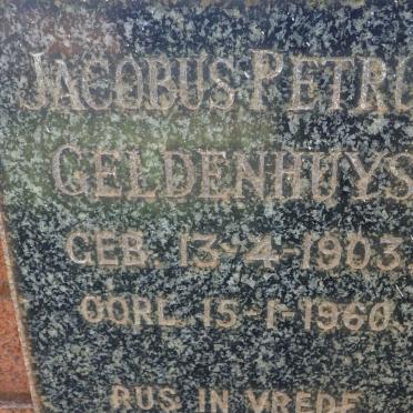 GELDENHUYS Jacobus Petrus 1903-1960