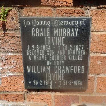 IRVINE William Crawford 1914-1969 :: IRVINE Craig Murray 1954-1977
