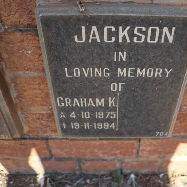 JACKSON Graham K. 1975-1994