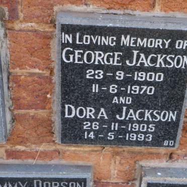 JACKSON George 1900-1970 &amp; Dora 1905-1993