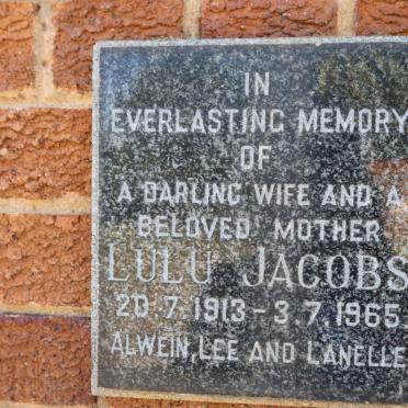 JACOBS Lulu 1913-1965