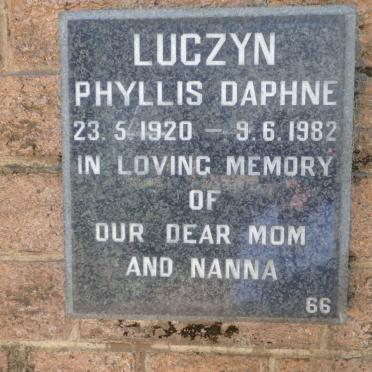 LUCZYN Phyllis Daphne 1920-1982