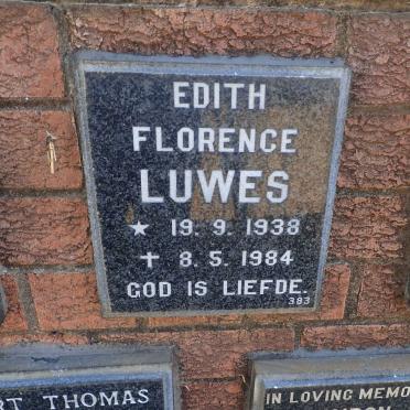 LUWES Edith Florence 1938-1984