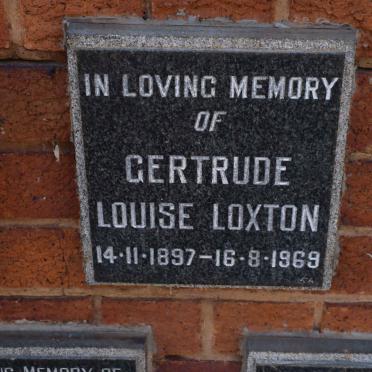 LOXTON Gertrude Louise 1897-1969