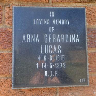 LUCAS Arna Gerardina 1915-1973