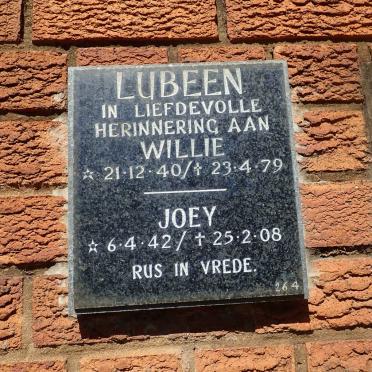 LUBEEN Willie 1940-1979 &amp; Joey 1942-2008