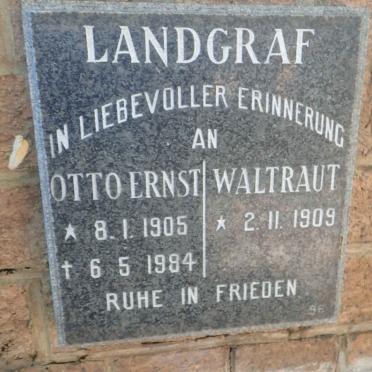 LANDGRAF Otto Ernst 1905-1984 &amp; Waltraut 1909-