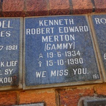 MERTON Kenneth Robert Edward 1934-1990