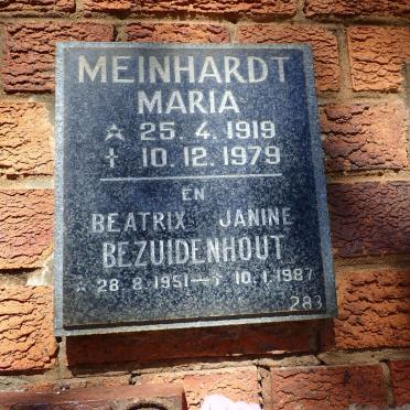 MEINHARDT Maria 1919-1979 :: BEZUIDENHOUT Beatrix Janine 1951-1987