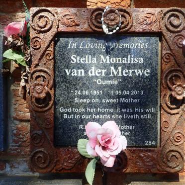 MERWE Stella Monalisa, van der 1951-2013