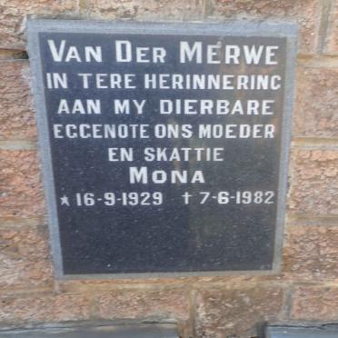 MERWE Mona, van der 1929-1982