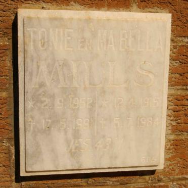 MILLS Bella 1915-1984 :: MILLS Tonie 1952-1991