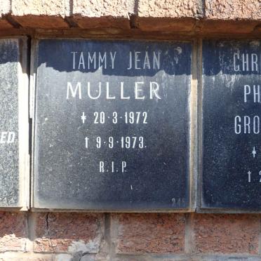 MULLER Tammy Jean 1972-1973