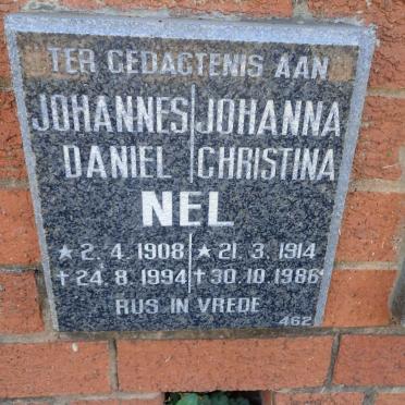NEL Johannes Daniel 1908-1994 &amp; Johanna Christina 1914-1986