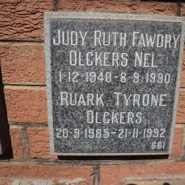 NEL Judy Ruth Fawdry, OLCKERS 1940-1990 :: OLCKERS Ruark Tyrone 1985-1992