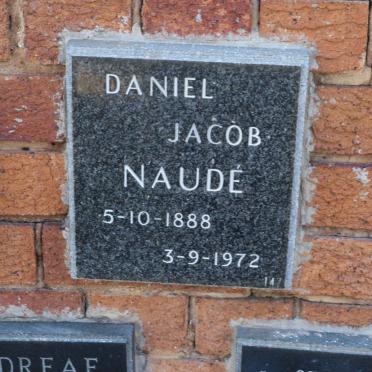 NAUDE Daniel Jacob 1888-1972