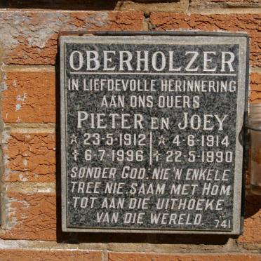 OBERHOLZER Pieter 1912-1996 &amp; Joey 1914-1990