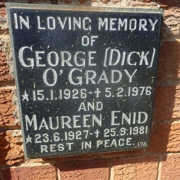 O'GRADY George 1926-1976 &amp; Maureen Enid 1927-1981