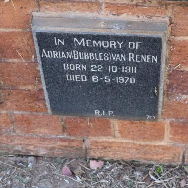 RENEN Adrian, van 1911-1970