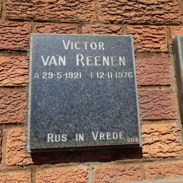 REENEN Victor, van 1921-1976