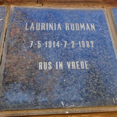 RUDMAN Laurinia 1914-1982
