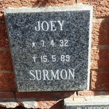 SURMON Joey 1932-1989