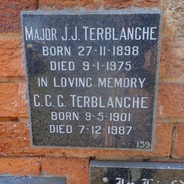 TERBLANCHE J.J. 1898-1975 &amp; C.C.C. 1901-1987