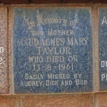 TAYLOR Maud Agnes Mary -1961