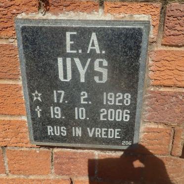 UYS E.A. 1928-2006
