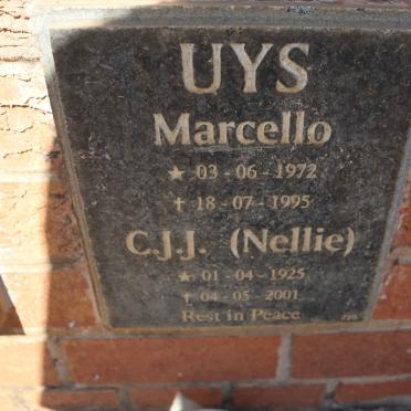 UYS C.J.J. 1925-2001 :: UYS Marcello 1972-1995