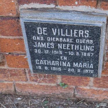 VILLIERS James Neethling, de 1915-1967 &amp; Catharina Maria 1915-1972