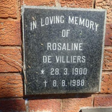 VILLIERS Rosaline, de 1900-1988