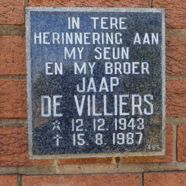 VILLIERS Jaap, de 1943-1987