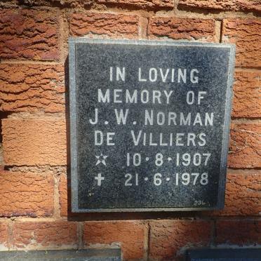 VILLIERS J.W. Norman, de 1907-1978