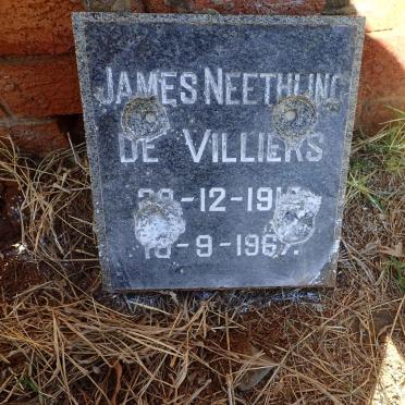 VILLIERS James Neethling, de 191?-196?