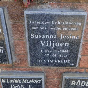 VILJOEN Susanna Jesina 1946-1995