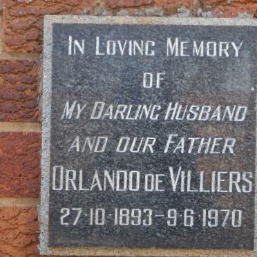 VILLIERS Orlando, de 1893-1970