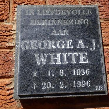 WHITE George A.J. 1936-1996