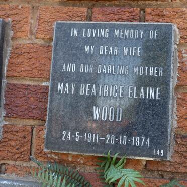 WOOD May Beatrcie Elaine 1911-1974