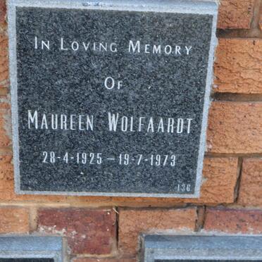 WOLFAARDT Maureen 1925-1973