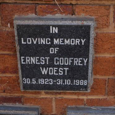 WOEST Ernest Godfrey 1923-1968