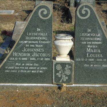? Johannes Hendrik Jacobus 1898-1959 & Maria Louisa 1906-1993