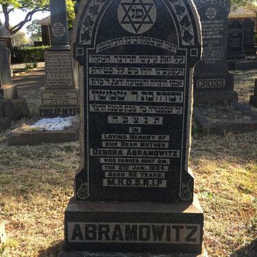 ABRAMOWITZ Debora -1934