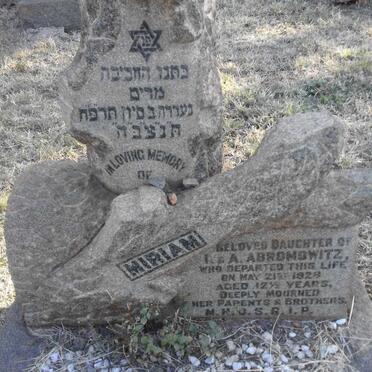 ABROMOWITZ Miriam -1929