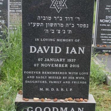 GOODMAN David Ian 1937-2015