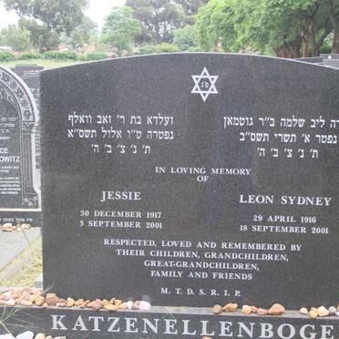 KATZENELLENBOGEN Leon Sydney 1916-2001 & Jessie 1917-2001
