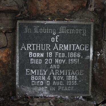 ARMITAGE Arthur 1866-1951 & Emily 1865-1955