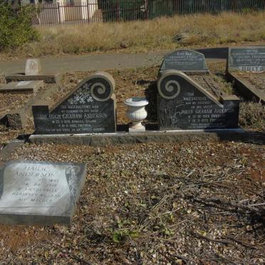 ANDERSON Hugh Graham 1876-1956 :: ANDERSON Johan Graham 1926-1970 :: ANDERSON Hailie 1895-1974