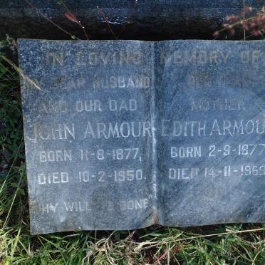 ARMOUR Neil 1849-1931 :: ARMOUR John 1877-1950 &amp; Edith 1877-1969